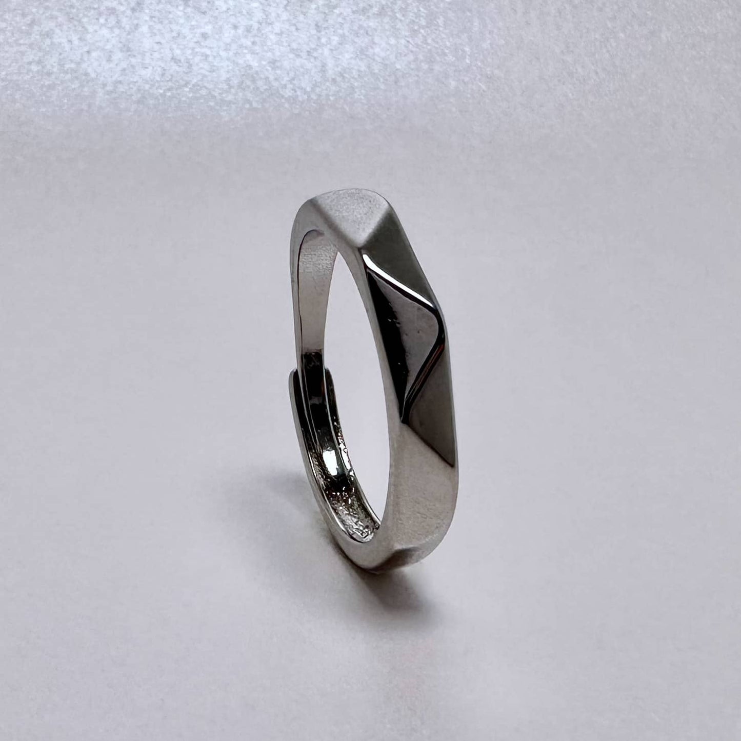 Obsidian Geometry Ring