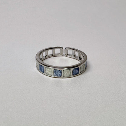 Azure Mosaic Ring