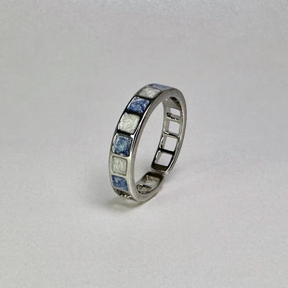 Azure Mosaic Ring