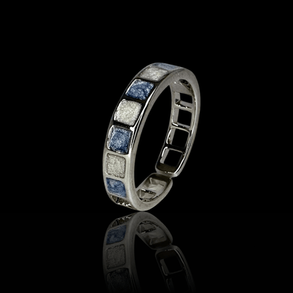 Azure Mosaic Ring