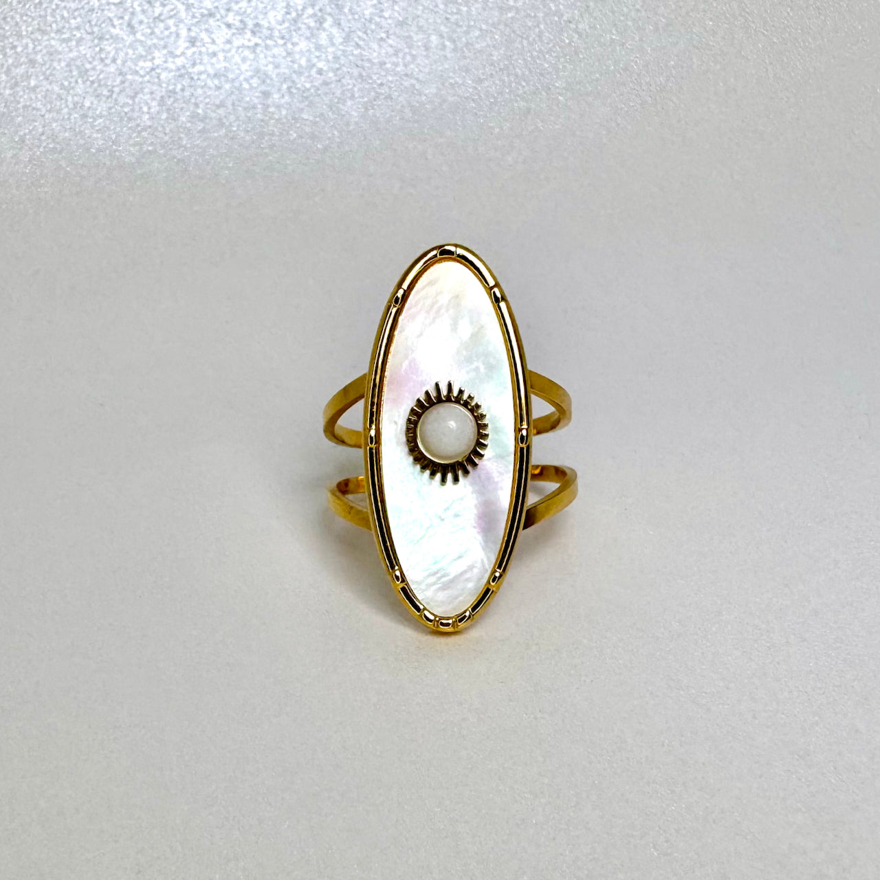 Pearl Halo Ring